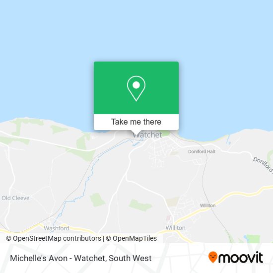 Michelle's Avon - Watchet map