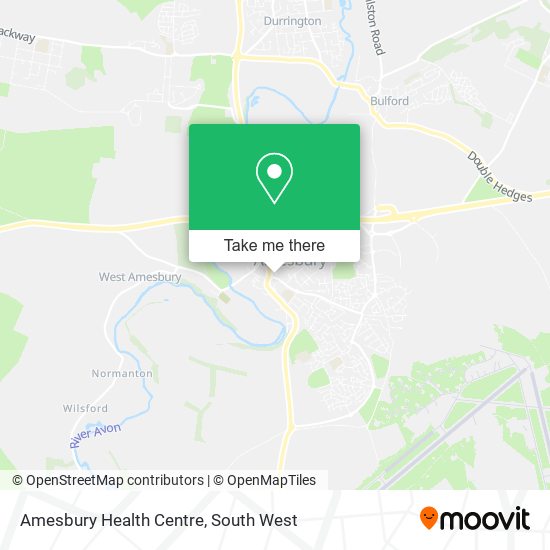 Amesbury Health Centre map
