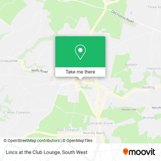 Lincs at the Club Lounge map