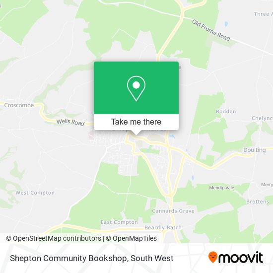 Shepton Community Bookshop map