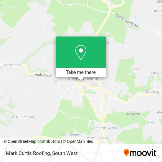 Mark Curtis Roofing map