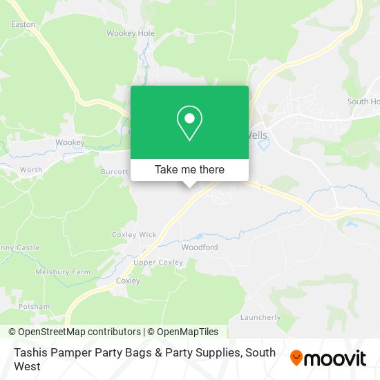 Tashis Pamper Party Bags & Party Supplies map