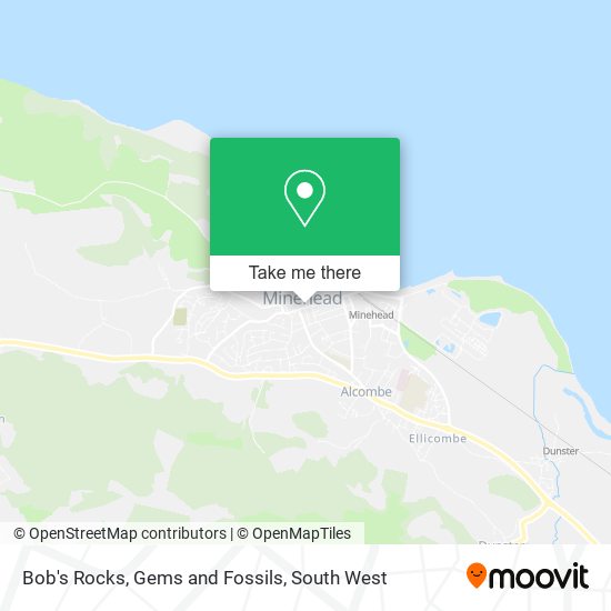 Bob's Rocks, Gems and Fossils map