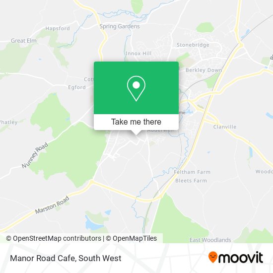 Manor Road Cafe map