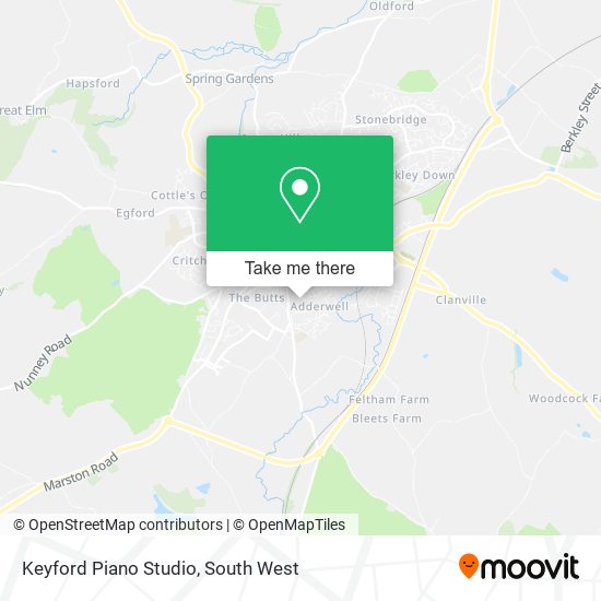 Keyford Piano Studio map