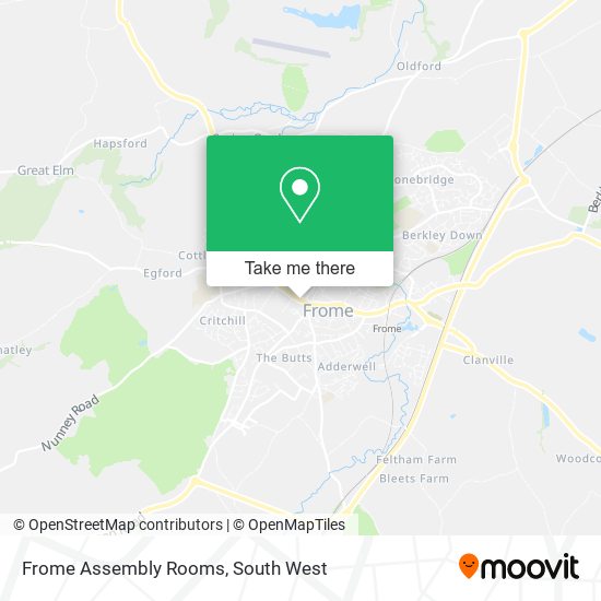 Frome Assembly Rooms map