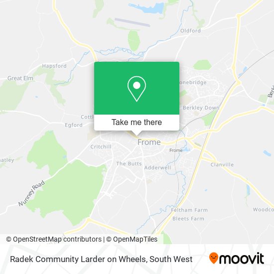 Radek Community Larder on Wheels map