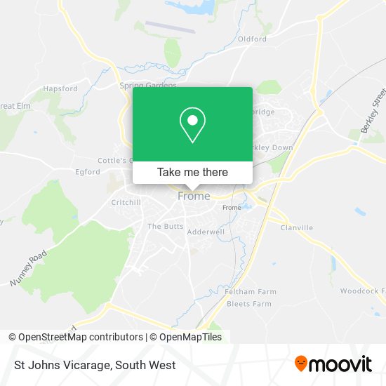 St Johns Vicarage map