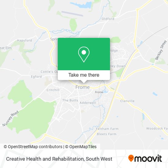 Creative Health and Rehabilitation map