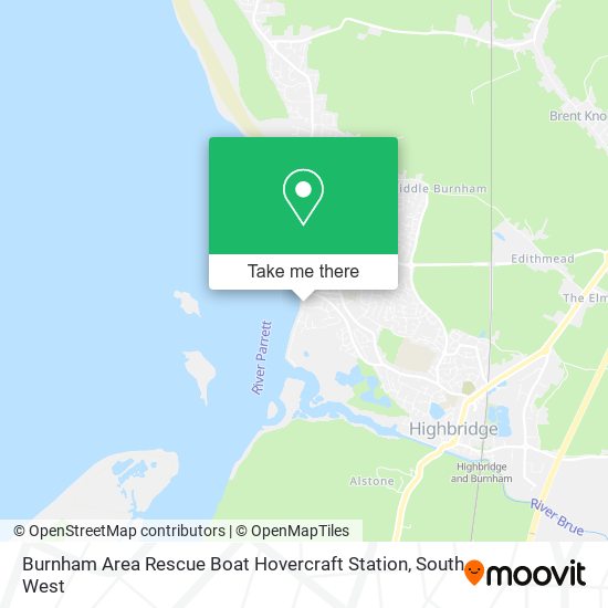 Burnham Area Rescue Boat Hovercraft Station map