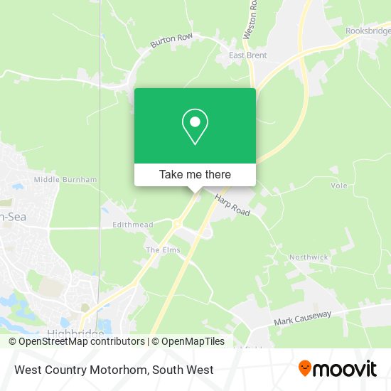 West Country Motorhom map