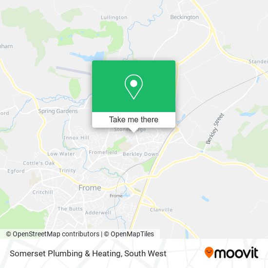 Somerset Plumbing & Heating map