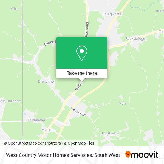 West Country Motor Homes Servisces map