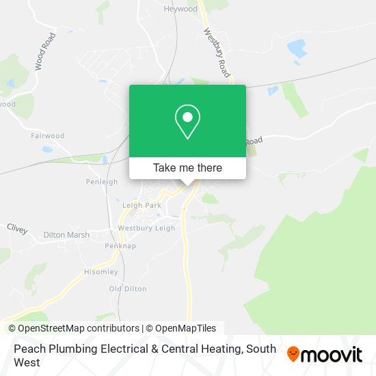 Peach Plumbing Electrical & Central Heating map