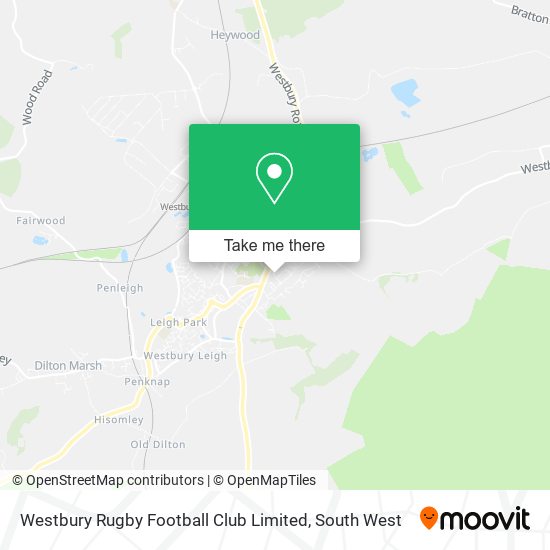 Westbury Rugby Football Club Limited map