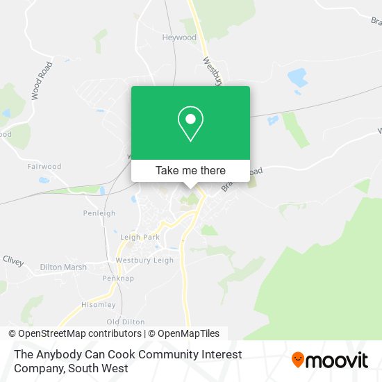 The Anybody Can Cook Community Interest Company map