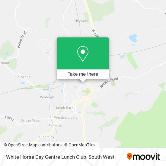 White Horse Day Centre Lunch Club map