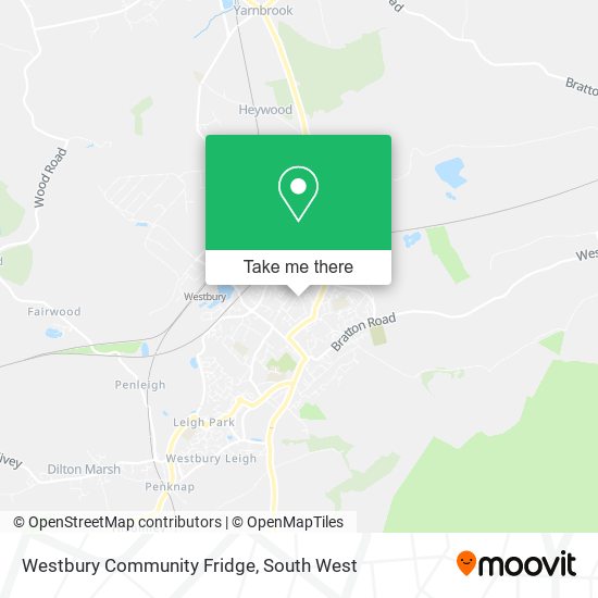 Westbury Community Fridge map