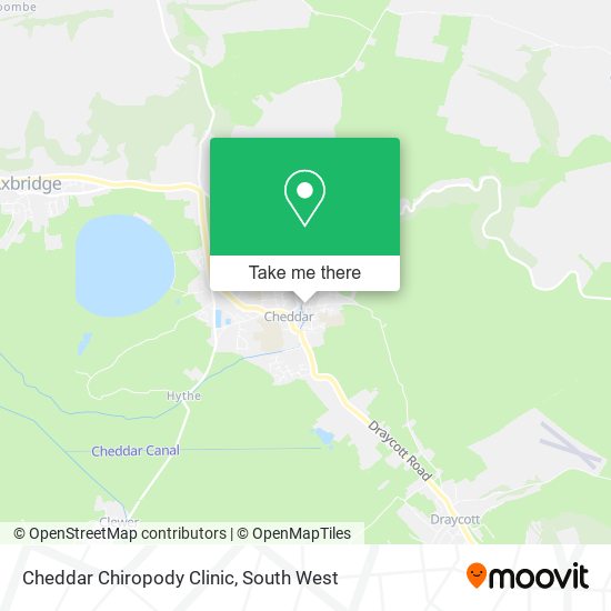 Cheddar Chiropody Clinic map
