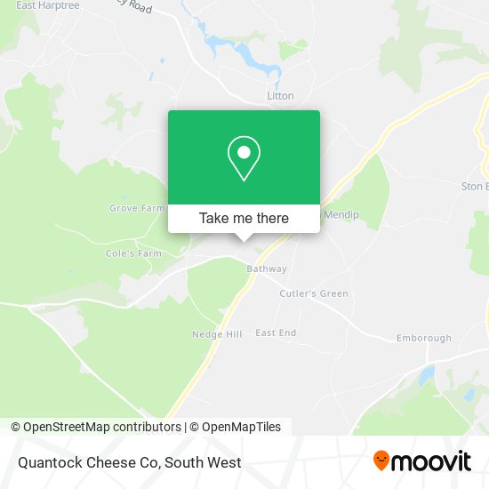 Quantock Cheese Co map