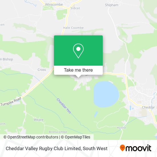 Cheddar Valley Rugby Club Limited map