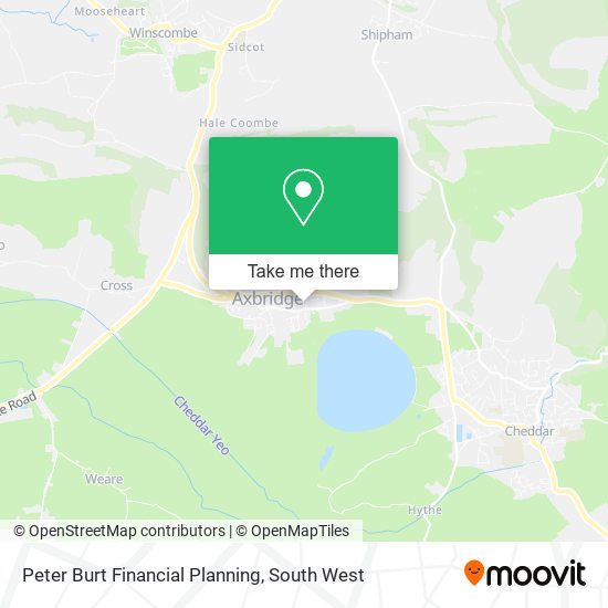 Peter Burt Financial Planning map
