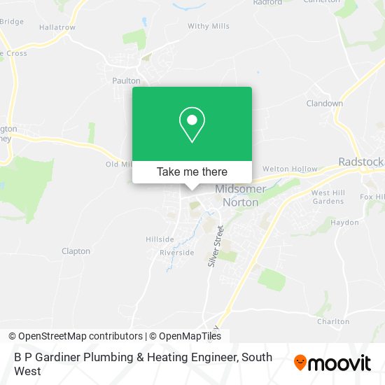 B P Gardiner Plumbing & Heating Engineer map