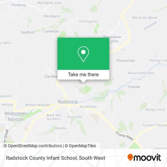 Radstock County Infant School map