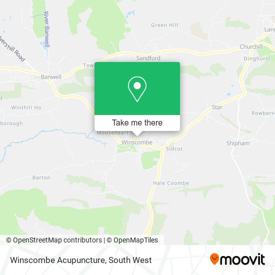Winscombe Acupuncture map