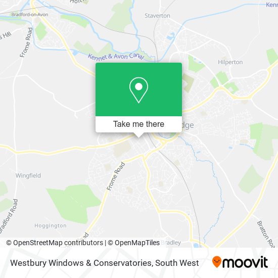 Westbury Windows & Conservatories map