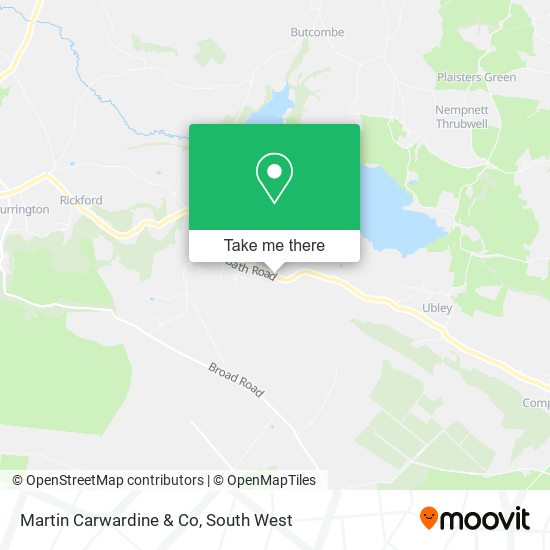 Martin Carwardine & Co map