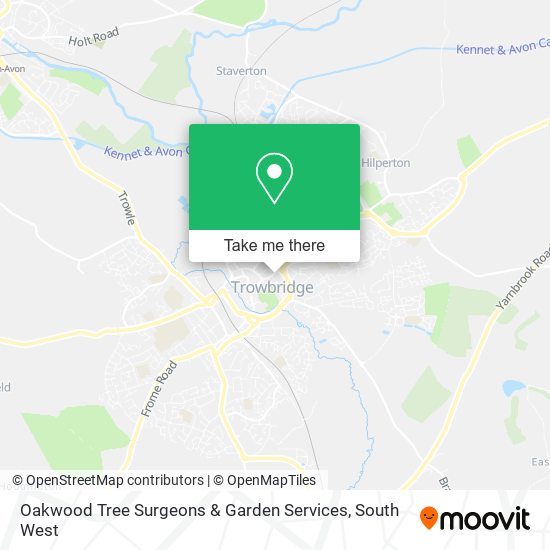 Oakwood Tree Surgeons & Garden Services map