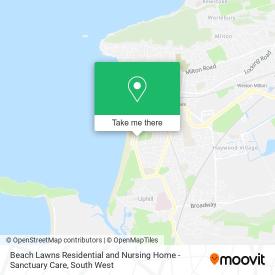 Beach Lawns Residential and Nursing Home - Sanctuary Care map