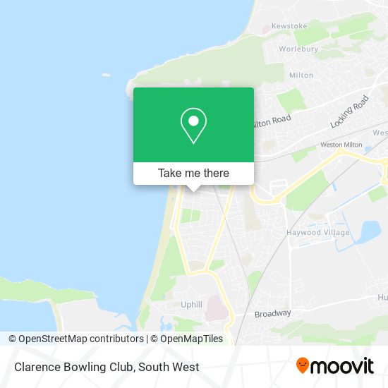 Clarence Bowling Club map