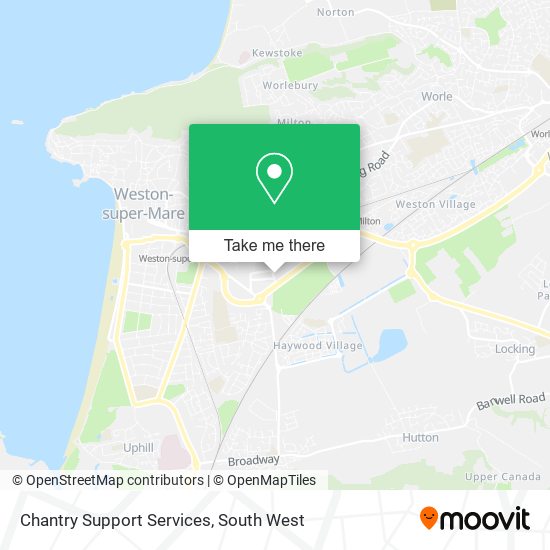 Chantry Support Services map