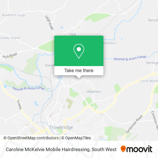 Caroline McKelvie Mobile Hairdressing map