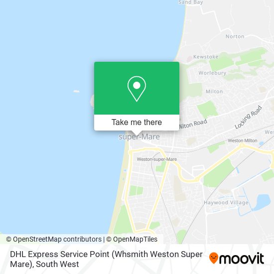 DHL Express Service Point (Whsmith Weston Super Mare) map