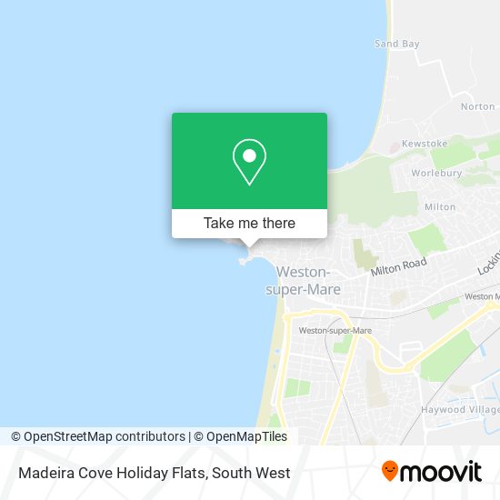 Madeira Cove Holiday Flats map