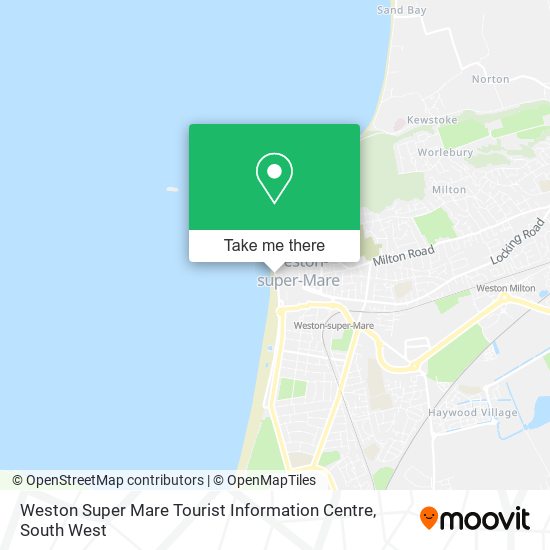 Weston Super Mare Tourist Information Centre map