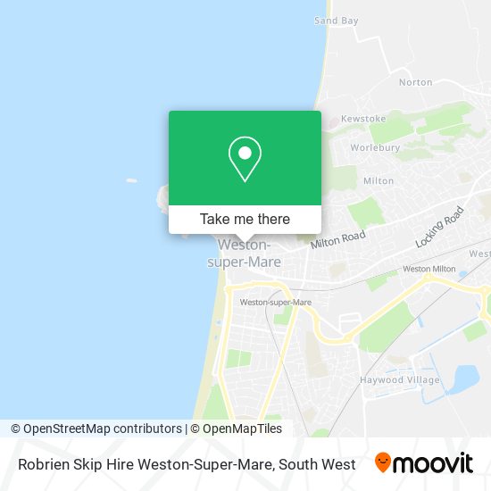 Robrien Skip Hire Weston-Super-Mare map