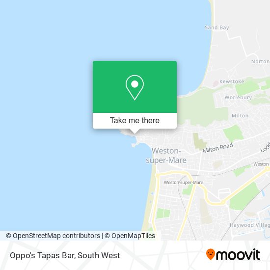 Oppo's Tapas Bar map