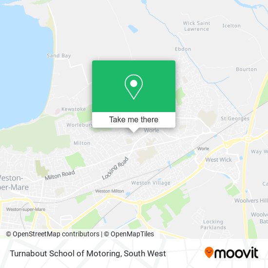 Turnabout School of Motoring map