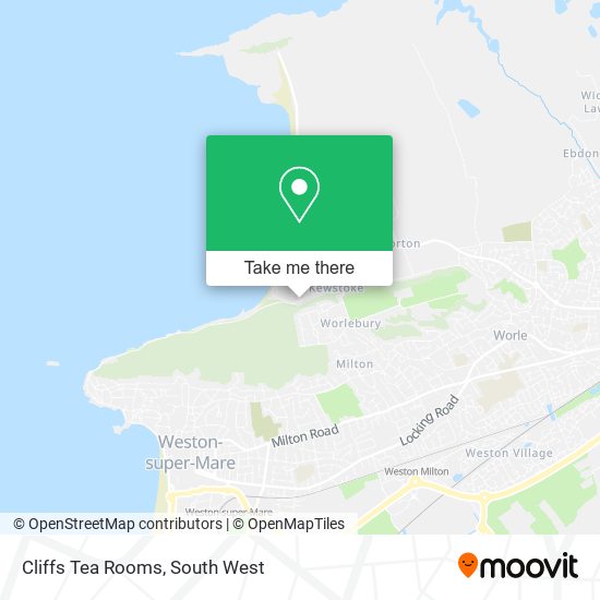 Cliffs Tea Rooms map