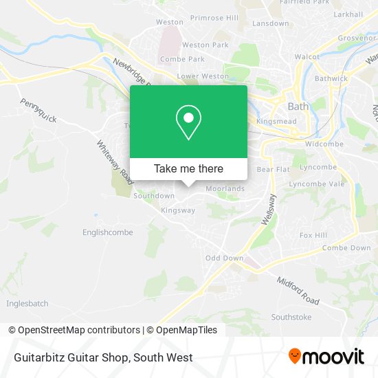 Guitarbitz Guitar Shop map