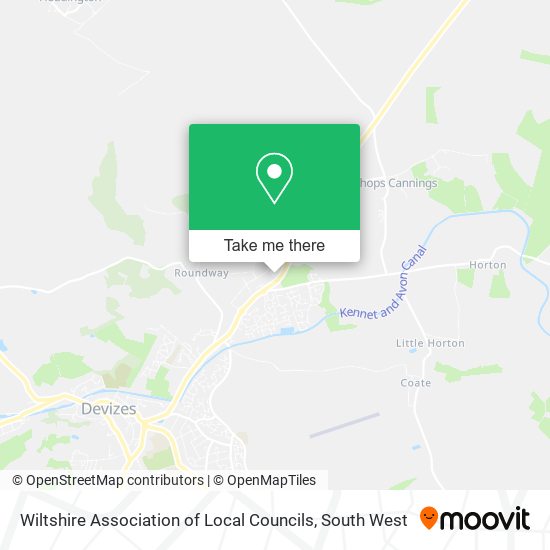 Wiltshire Association of Local Councils map