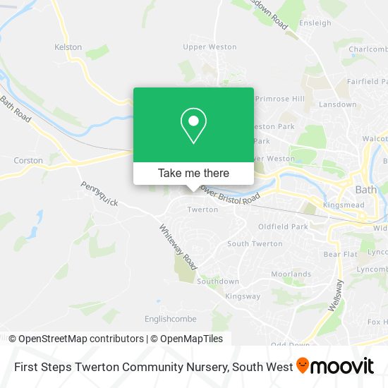 First Steps Twerton Community Nursery map