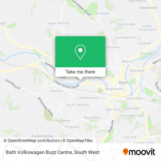 Bath Volkswagen Buzz Centre map