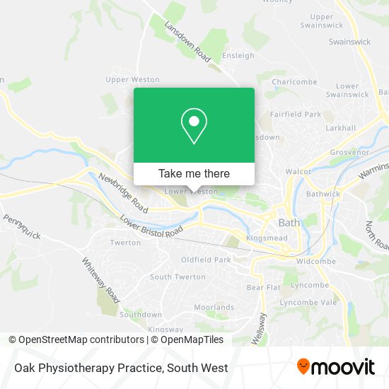 Oak Physiotherapy Practice map