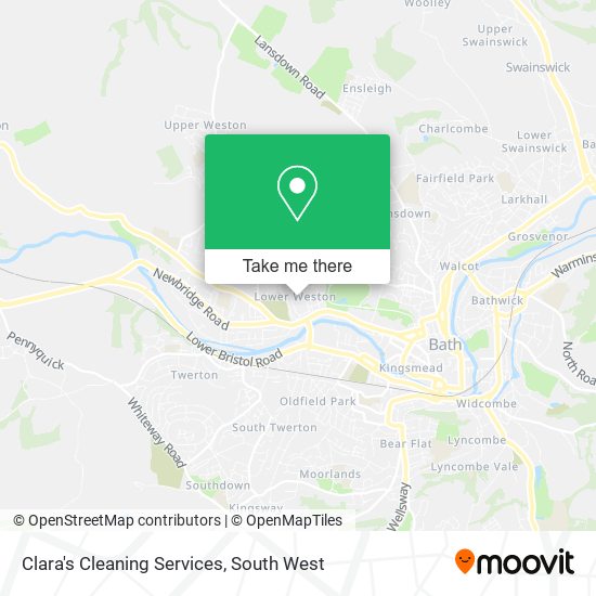 Clara's Cleaning Services map
