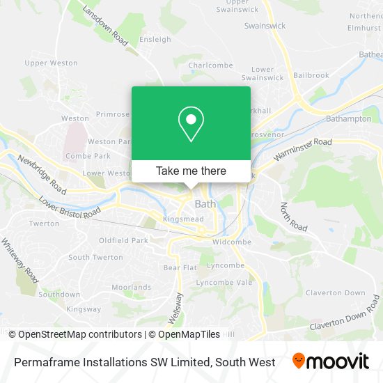 Permaframe Installations SW Limited map